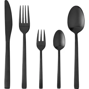 Příbor Beverly Sada černých matných příborů, 20 kusů, pro 4 osoby