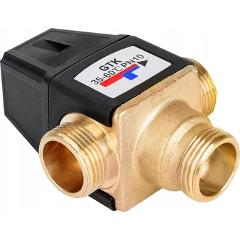 Ventil Třícestný mosazný TERMOSTATICKÝ SMĚŠOVACÍ VENTIL DN20 G3/4"