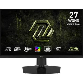 Monitor MSI MAG/274QPF E20/27''/IPS/QHD/200Hz/0,5ms/Černá/3R MAG 274QPF E20