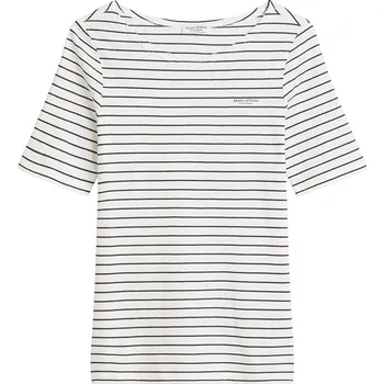 Tričko Marc O'Polo Weiß/ Schwarz 1132279 L