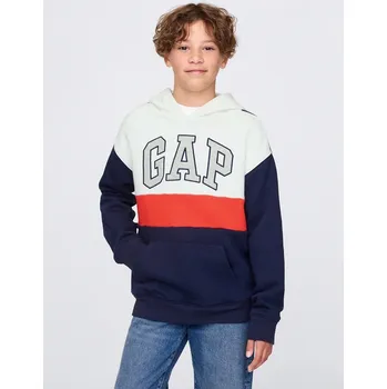Chlapecká mikina GAP Dunkelblau/ Weiß/ Rot 4103714 134