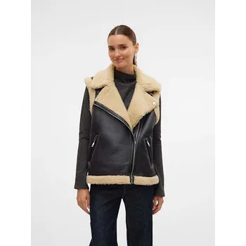 Dámská vesta Vesta Vero Moda Schwarz/ Beige 2803702 XS