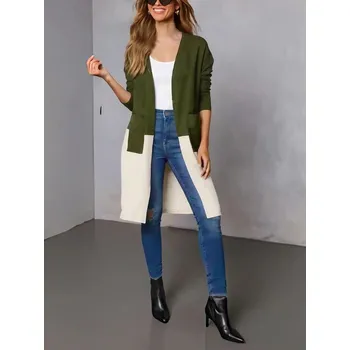 Dámský svetr Milan Kiss Khaki/ Creme 1355064 XL