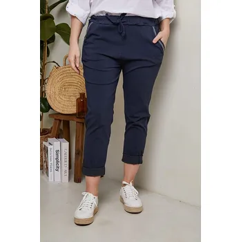 Dámské kalhoty Curvy Lady Dunkelblau 398265 48/50