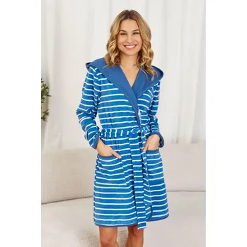 Dámský župan Doctor Nap Blau/ Weiß 9093343 L