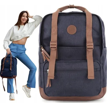 Městský batoh Himawari školní batoh modrý