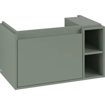 Koupelnový nábytek Villeroy & Boch Skyla skříňka 77.2x43.9x43.6 cm pod umyvadlo závěsná zelená C78800AF