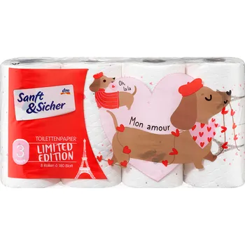 Toaletní papír Sanft&Sicher toaletní papír 3vrstvý 8x180