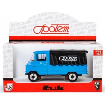 autíčko Żuk "SPOŁEM" 1:43 modrý (model auta)