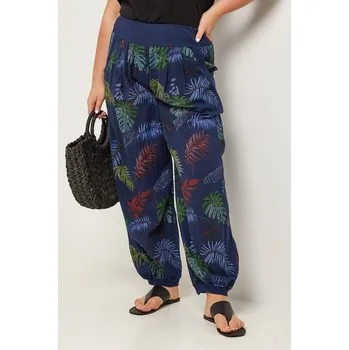 Dámské kalhoty Curvy Lady Dunkelblau/ Grün 8392270 40/42