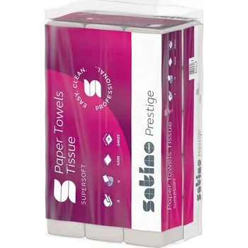 Papírový ručník Ručník SATINO Prestige ZZ V skládaný 4020 ks 24 x 21cm 100% celulóza bílý 2 vrstvy