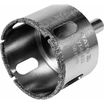 Příslušenství k vrtačce Yato diamantový válcový vrták na sklo a dlaždice 50 mm (YT-60432)