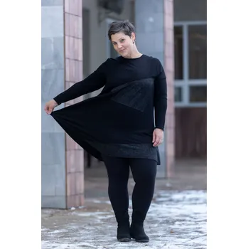 Dámská tunika Wear oN COLLECTION Tunika IRIS [52783] Barva: Černá, Velikost: 2XL