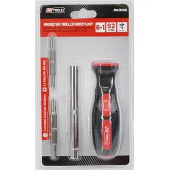 Šroubovák AWTools 6-v-1 oboustranný šroubovák (AW36800)