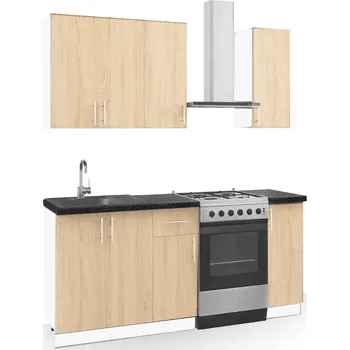 Kuchyňská linka Kuchyně Felipe 120 cm bílá/dub sonoma