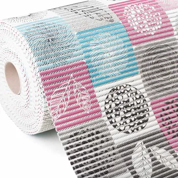 Koupelnová předložka Koupelnová pěnová rohož / předložka PRO-027 Růžovo-modré dlaždice - metráž šířka 65 cm