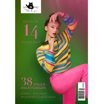 Časopis Knit the Cat 14 - Schoppel Wolle Infrarot (Časopis s návody Schoppel Wolle Knit the Cat 14 Infrarot)