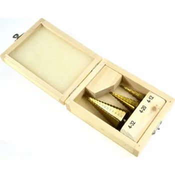 Vrtačka AWTools stupňovitá vrtačka válcová 4 6 10 12 14 16 8 18 20 30 32 22 24 28 26mm sada (AW40998)