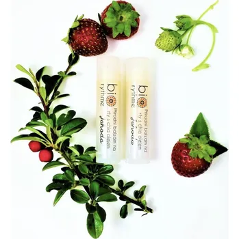 Péče o rty Biorythme Balzám na rty s chia olejem • Jahoda 4,8 ml