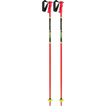 Sjezdová hůlka Hole Leki Racing Kids bright red-black-neonyellow Velikost: 90