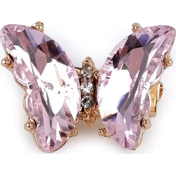 Brož Brož s broušenými kameny motýl mini