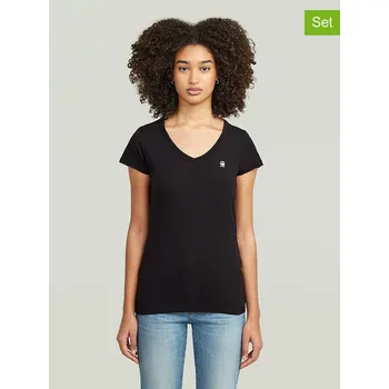 Dámské tričko Tričko G-Star Weiß/ Schwarz 3134008 M