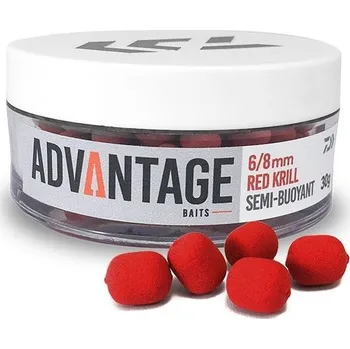 Chytací Pelety Daiwa Advantage Semi Buoyant Red Krill 6-8mm 30gr