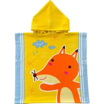 Kojenecká hygiena Dětský župan s kapucí 60 x 120 cm Pro výšku 80 - 130 cm Unisex dětský župan s potiskem roztomilé lišky