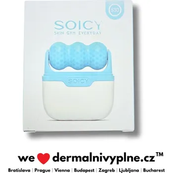 Masážní přístroj SOICY S30 – Ice roller for face 2v1 ledový masážní váleček určený k péči o obličej, oblast očí a tělo, různé barvy Barva: Modrá