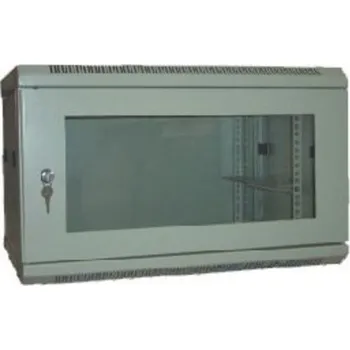 Rozvaděč XtendLan 12U/600x450, na zeď, jednodílný, rozložený, skleněné dveře, slonovina