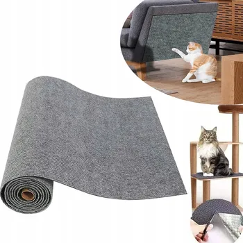 PODLOŽKA NA ŠKRÁBÁNÍ PRO KOČKY NA POHOVKU SAMOLEPICÍ ŠEDÁ ŠKRABADLO 40cm*200cm