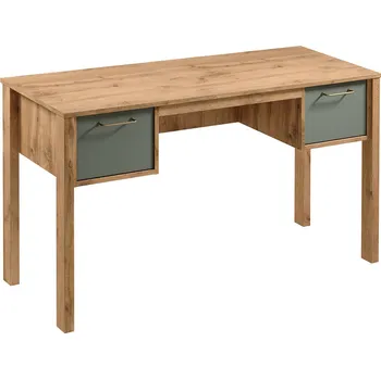 Psací stůl INDYGO z | psací stůl B2S | 138 cm | dub wotan/zelená