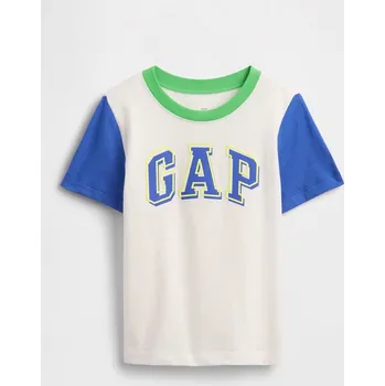 Chlapecké tričko Tričko GAP Weiß/ Dunkelblau/ Grün 767667 74