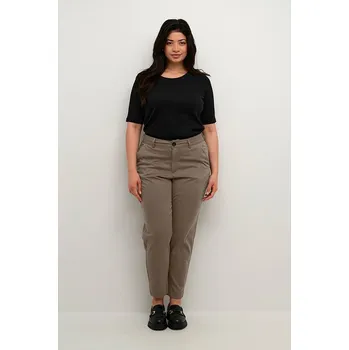 Dámské kalhoty KAFFE curve Braun 4836823 44