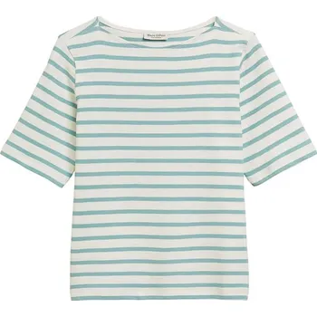 Tričko Marc O'Polo Weiß/ Türkis 9995607 XL