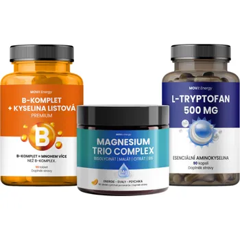 Zdraví MOVit Energy Sportovní regenerace (B-komplet, hořčík, L-Tryptofan) Efektivní obnova po fyzické i psychické zátěži – pro výkon i pohodu.