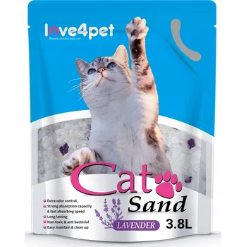 Podestýlka pro kočku Kočkolit silikonové stelivo levandulový 3,8 l