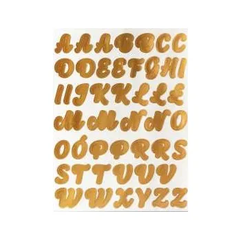 samolepka Dekorativní samolepky - abeceda a čísla, 115 x 150 mm, 4 archy