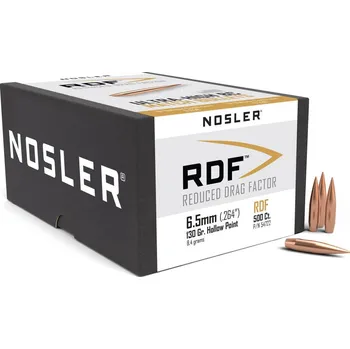 Příslušenství pro sportovní střelbu Střely Nosler RDF 6,5mm, dia .264, 130grs - MAXIpack 500ks