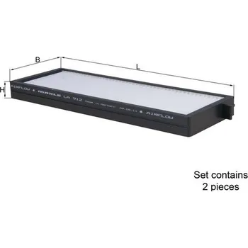 Ventilátor topení a klimatizace Filtr, vzduch v interiéru KNECHT LA 912/S