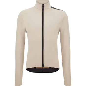 Cyklistická bunda SANTINI Cyklistická zateplená bunda - POWER SHIELD - béžová L