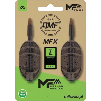 Rybářský háček 2ks - Krmítko Mikado Method Feeder MFX Q.M.F. Vel. L 15gr