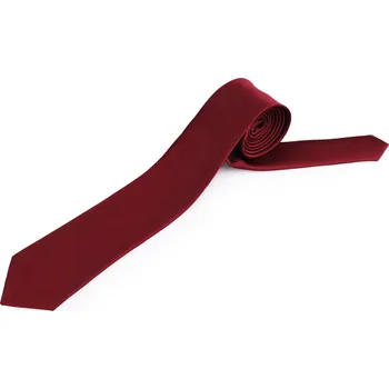 Kravata jednobarevná mikrovlákno, barva 2 bordó sv.