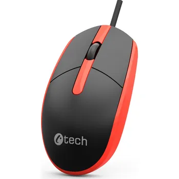Myš C-TECH myš WM-10, USB, 1200 DPI, červená WM-10R