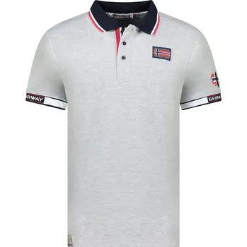Pánské tričko Tričko Geographical Norway Grau 5816381 S