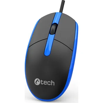 Myš C-TECH myš WM-10, USB, 1200 DPI, černo - modrá WM-10B