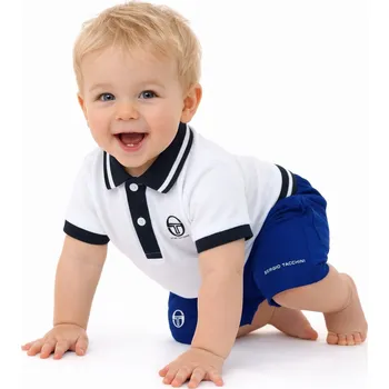 modro-bílý chlapecký set kraťasy + tričko Velikost: 74