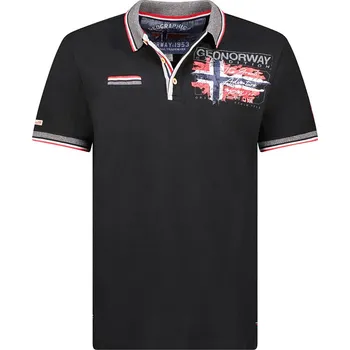 Pánské tričko Tričko Geographical Norway Schwarz 2638211 S