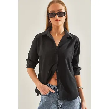 Dámská košile Košile Bianco Lucci Schwarz 9371585 S