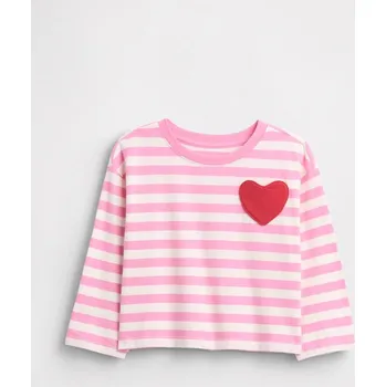 Dívčí tričko Tričko GAP Rosa/ Creme 5634047 92